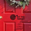 Sticker mural Hit The Target en acrylique noir pour décoration de porte moderne - Noir