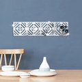 Adesivi murali moderni in acrilico a specchio con motivi geometrici per decorazioni - Argento