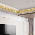 Adesivo da parete a specchio dorato con motivo a greca per decorazione soffitto - Oro