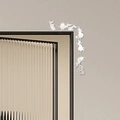 Mirror acrylic mouse and cheese wall sticker decor for door corner and wall edge - Silver