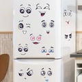 Pegatinas de pared de caras sonrientes para nevera y decoración del hogar - Expresiones de Dibujos Animados(PH-QT697)