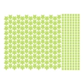 Luminous star and square DIY ceiling stickers in glow-in-the-dark light green finish - 3601 Stars Sheet C