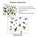 Lichtgevende dinosaurus muurstickers set met T-Rex en palmbomen voor kinderen - Dinosaurus Thema