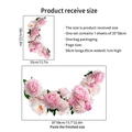 Vinilo decorativo de peonía rosa con hojas verdes para salón y dormitorio de 35x58cm - Rosa Peonía