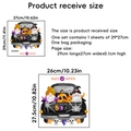 Halloween gnomes and pumpkin truck wall sticker variant, size 29x27cm decal - Halloween Gnome Truck Pattern (PH-QT9010)