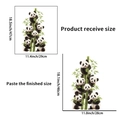 Cute panda and bamboo wall stickers set, layout size 11.4x18.5in and finish size 11.0x18.1in - Panda (PH-QT2916)