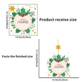 Pegatina para interruptor árbol de Navidad con acebo y estrellas de 38x40cm - PH-QT9130 / Corona navideña