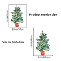 Maße für leuchtende Weihnachtsbaum-Aufkleber zum Empfangen und Aufkleben am Schalter - Weihnachtsbaumlaterne Leuchtend (YG-9136)