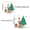 Pegatinas de pared de Navidad con Papá Noel y árbol medidas del pliego 38x38cm - Estilo Árbol de Navidad Papá Noel (PH_QTA47)