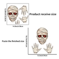 Halloween mummy wall decals with glowing red eyes and hands for home party decor - Bound Mummy (PH_QTA137)