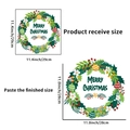 Weihnachtskranz Wandaufkleber mit Merry Christmas Schriftzug und Beerendekor 29x29cm - Weihnachtskranz Ph-qt9120