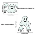 Pegatinas de pared de fantasma Halloween con dimensiones de diseño y visualización - Ph_qta140 Fantasma 2