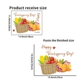 Thanksgiving harvest wall sticker set with pumpkins and corn in hand-drawn style - Thanksgiving Harvest Basket Style (PH_QTA156)