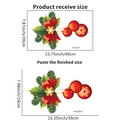 Christmas wall decal with holly leaves and red ornaments for festive home decoration - PH-QT9247 Style (PH-QT9247)