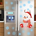Weihnachts-Schneemann-Kühlschrankmagnete Set mit rotem Rentierhut und Schal für die Küche - Schneemann mit Geweih-Hut Schneeflocke (PH_QTX37)