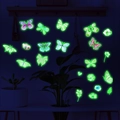 Stickers muraux lumineux avec papillons et fleurs colorés pour décoration intérieure - Yg_b012 Lumière Verte