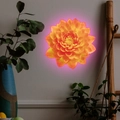 Luminous lotus wall light with warm orange and pink gradient glow for home decor - Orange Lotus Style (fun-yg042) / 20x20cm / Pink