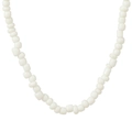 Minimalist handmade beaded glasses chain with off-white irregular natural style pearls - White Pearl Style