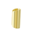 Manchette d'oreille tube géométrique dorée minimaliste avec finition polie brillante - Or