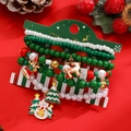 Λεπτομέρεια σετ χριστουγεννιάτικων βραχιολιών με γούρια χιονάνθρωπο και τάρανδο σε κάρτα - Στυλ Χιονάνθρωπος Κέδρος (X451)