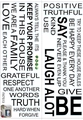 Adesivo murale FX7513 In This House con regole domestiche e citazioni motivazionali - 25*70cm*2pcs