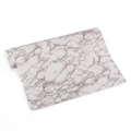 Macro detail of self-adhesive white marble wallpaper roll with grey veins for furniture - White Marble Pattern / 60*100cm