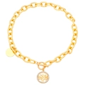 Collana Albero della Vita dorata con madreperla bianca e dettagli in zirconi - Collana Albero della Vita (9209) / Oro-Bianco