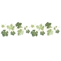 Green vine and grape leaf wall decal border made of self-adhesive PVC material - 16*60cm (FX-B12)