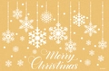 Pegatina navideña dorada de copos con letras de Merry Christmas, artículo SKU SK-J35001 - 33*50CM