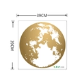 Macro detail of 39cm diameter golden earth wall sticker with textured PVC finish - 39*39CM Layout