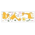 Detail der nordischen Aquarell-Wandtattoos mit Cartoon-Hirschen und floralen Motiven - 30*90CM Layout