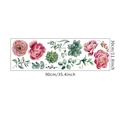 Gedetailleerde maattabel voor aquarel pioenrozen en vetplanten muurstickers - 30*90cm