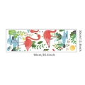 Wandsticker mit Flamingos und Kakteen, tropisches Design, Maße 90x30cm für Deko - 30*90cm
