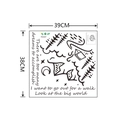Detailansicht Wandtattoo FX1527 mit Berg- und Waldmotiv, Maße 39 cm x 38 cm für Deko - Wald Bach Berg Mond Stil / 38*39cm Layout