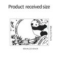 Produktabmessungen für DIY Panda und Bambus Wandtattoo im Original Layout Format - 40*60cm Layout