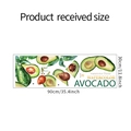 Diseño macro de los vinilos de aguacate acuarela de 30x90cm para decoración del hogar - 30*90cm