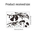 Dettaglio dell'adesivo murale panda e bambù dimensioni 58cm x 40cm per decorazione casa - 40*60cm