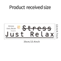 Guida alle dimensioni del wall sticker Just Relax con misure di 39cm x 12cm - 12*39