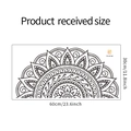 Detailliertes Größendiagramm für den Mandala Wandaufkleber mit 60x30cm Abmessungen - 30*60cm Layout