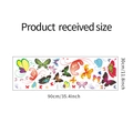 Lámina detallada de pegatinas de pared de mariposas de 30x90cm para decoración de interiores - Estilo De Mariposa Colorida (FX-D150)