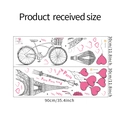 Detail view of Eiffel Tower and bicycle wall decals with dimensions 30x90cm in two sheets - 30x90cm (2 Sheets)