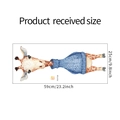Detailed dimension guide for watercolor giraffe wall sticker FX-F129 59cm x 25cm size - 25*59cm