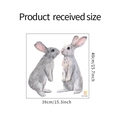 Especificaciones de tamaño detalladas para el adhesivo de conejo de 39cm por 40cm - 39*40CM
