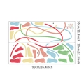 Colorful sensory path floor stickers with footprints for kindergarten classroom decoration - Combined Style (DZ321A/B)