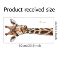 Detailed size specifications for giraffe wall sticker FX-B226 measuring 60x30cm - Realistic Giraffe Pattern (FX-B226)