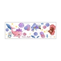 Detail of Dream Flight watercolor wall stickers with cartoon animals and blue clouds - Animal Alphabet Layout (MG93-49)