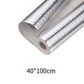 Silberne selbstklebende Küchenfolie 40x100cm mit Gitternetz zum einfachen Zuschneiden - Silberstreifen 40x100cm