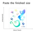 Laser PET reflective gecko wall sticker size specification 19x22cm model LS013 - 19*22cm