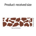 Detailed size specifications for giraffe pattern wall sticker measuring 90x30cm - Artistic Coffee Giraffe Texture (FX-D259)