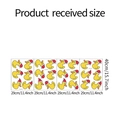 Detailed size chart for Christmas cartoon yellow duck wall stickers, 29x40cm sheet - 29x40cm